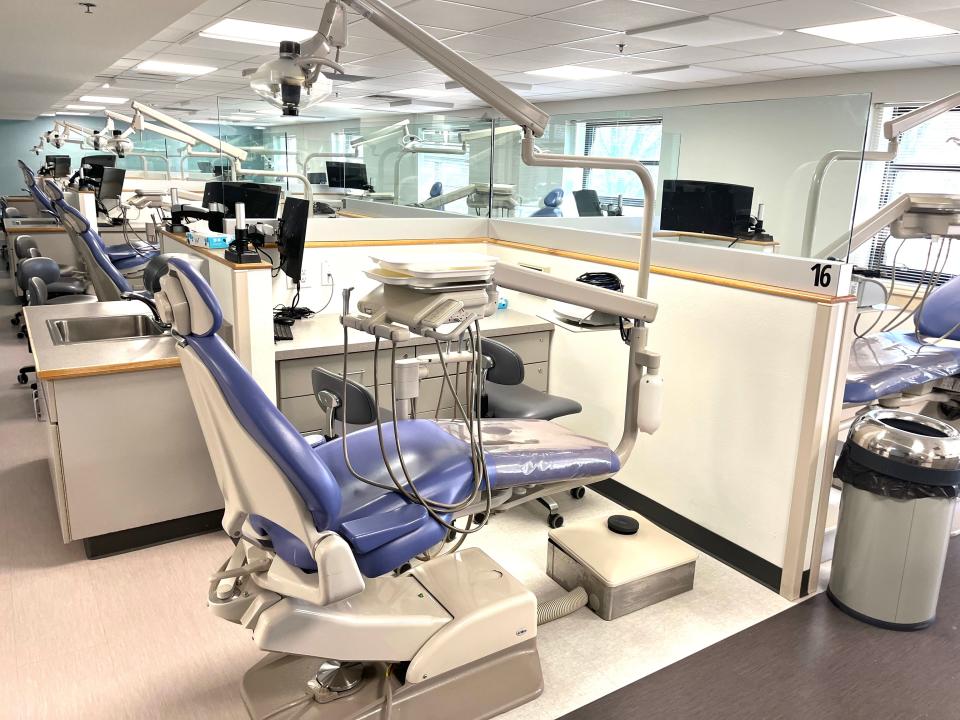 All 26 dental chairs are in one clinic space at the recently renovated PCC Health Science building.