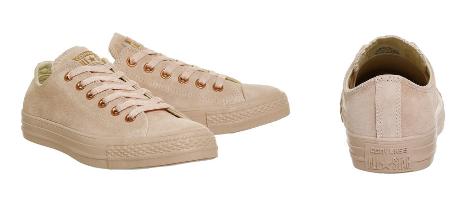 Converse Exclusives: All Star Low Leather Trainers Bisque Rose Gold Exclusive
