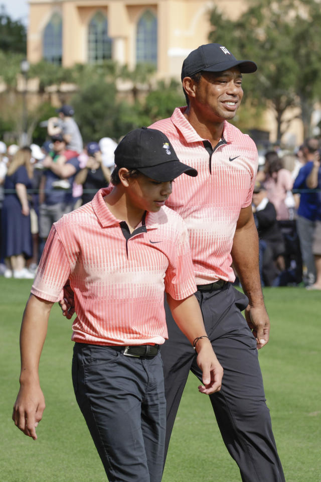 Tiger Woods and Son Charlie Play PNC Championship Together