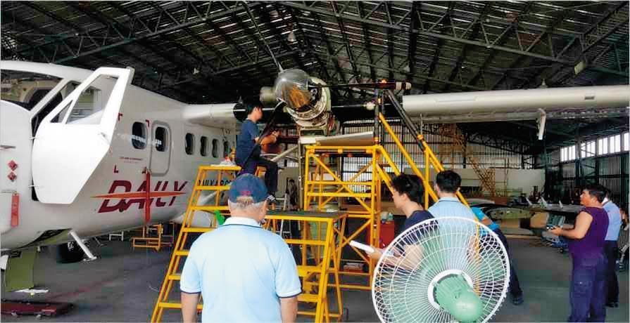 德安航空向民航局提報的資料，引擎是由國外廠商維修，但台東豐年機場的維修基地卻都是本國籍，遭到懷疑而檢舉。（翻攝德安航空官網）