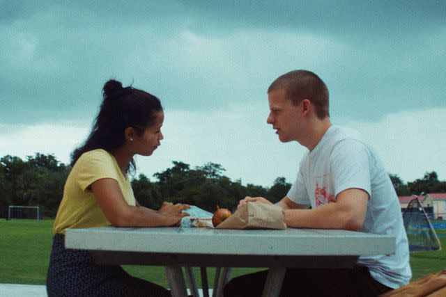 <p>A24/Courtesy Everett Collection</p> Taylor Russell and Lucas Hedges in 'Waves,' 2019