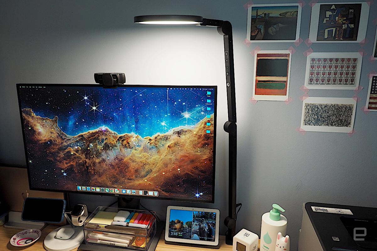 What we bought: This LED desk lamp gave me the best lighting for video calls