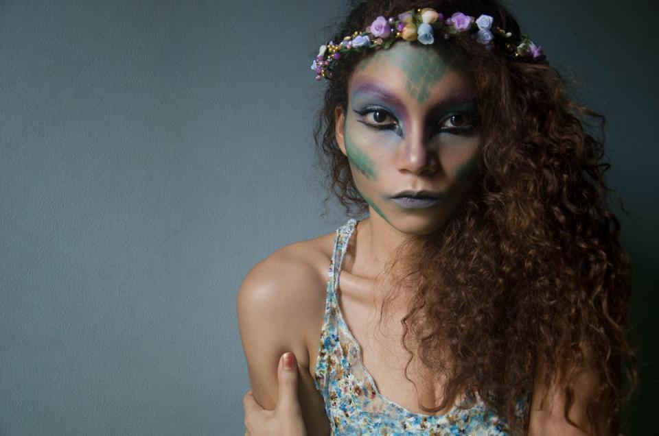 halloween makeup, mermaid