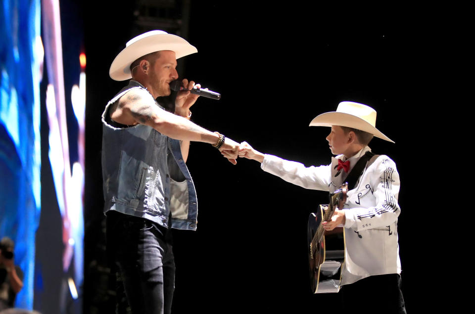 Florida Georgia Line and Mason Ramsey perform at Stagecoach. (Photo: Christopher Polk/Getty)