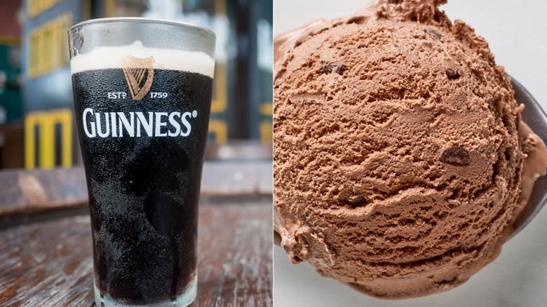 Guinness stout and chocolate ice cream