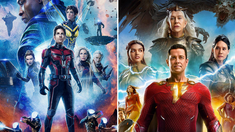 Ant-Man Quantumania and Shazam! Fury of the Gods have both hit cinemas in 2023. (Disney/Warner Bros.)