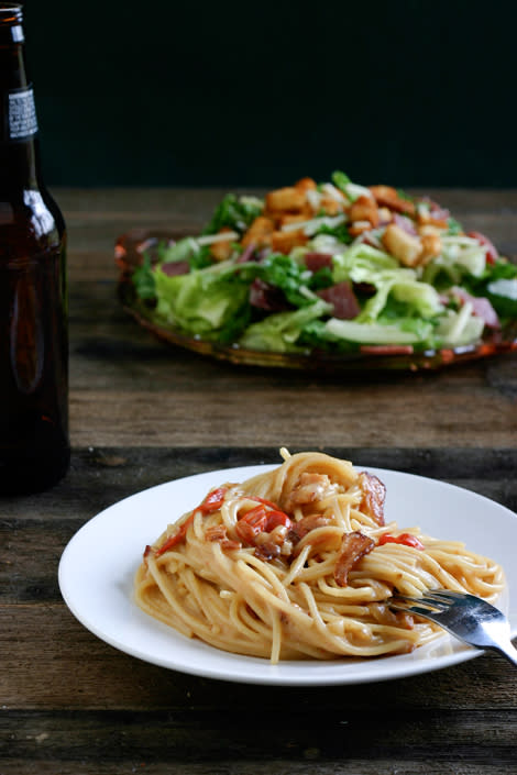 Bacon and Beer Carbonara