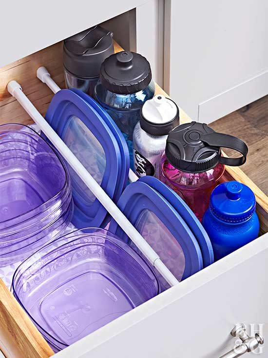 10 Genius Solutions for Organizing Food Storage Containers