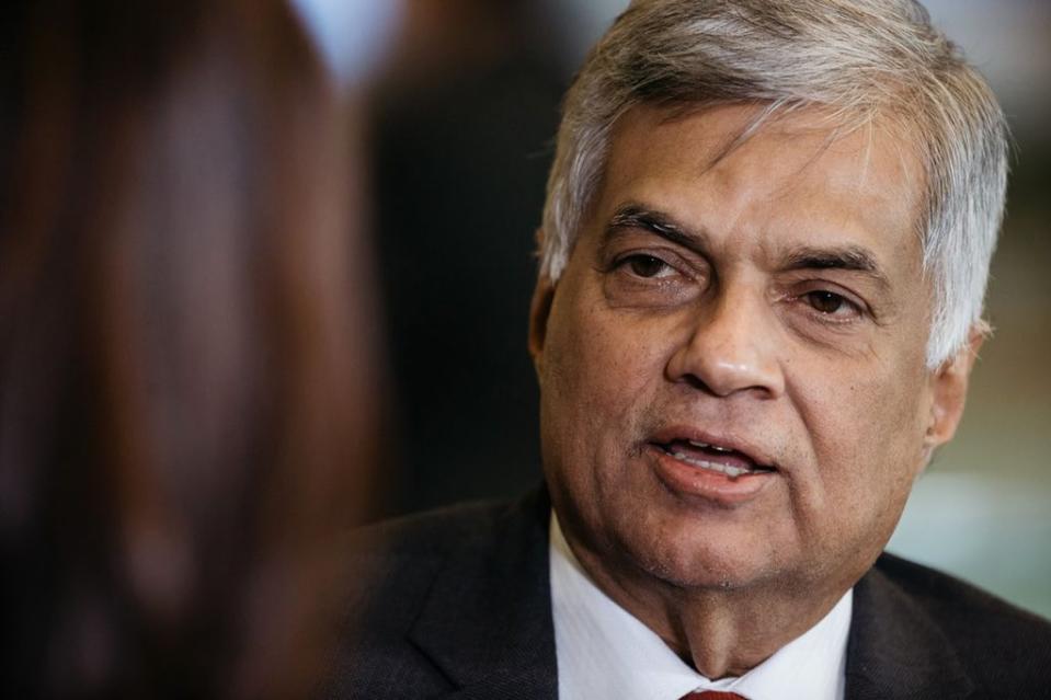 斯里蘭卡新總統威克瑞米辛赫(Ranil Wickremesinghe)。   圖：翻攝 Roel Raymond推特