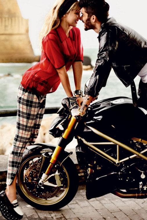 Here's a photo of Zayn and Gigi from THAT Vogue shoot looking dreamy. <br><br> Credit: Vogue