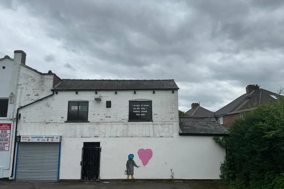 Building with mural that raised suspicions Banksy had visited the town is for sale <i>(Image: Read Property Associates)</i>