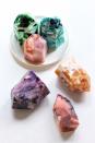 <p>Impress your mom by making these creative soaps. This blogger suggests using dark colors at the base and lighter colors on top, but cautions against making the soaps too perfect — a random approach makes for better color combos. </p><p><em><a href="http://honestlywtf.com/diy/diy-gemstone-soaps-my-makerskit-collaboration/" rel="nofollow noopener" target="_blank" data-ylk="slk:Get the tutorial at Honestly WTF »;elm:context_link;itc:0;sec:content-canvas" class="link ">Get the tutorial at Honestly WTF »</a></em> </p>