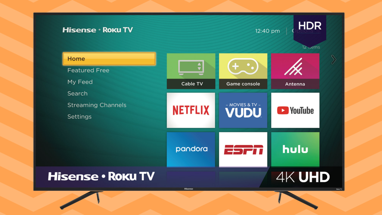 Save $100 on this Hisense 75-inch Roku 4K Ultra HD Smart TV. (Photo: Walmart)