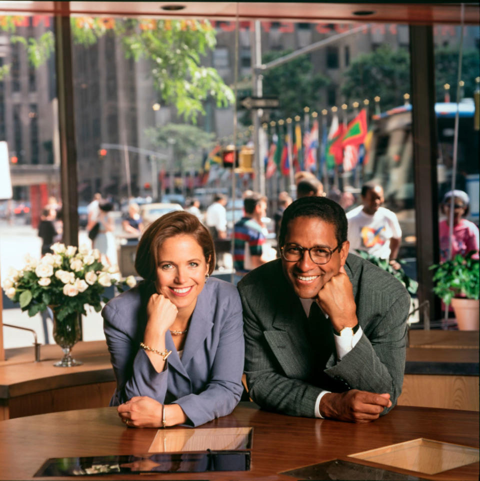 Katie Couric and Bryant Gumbel pictured in 1996. Getty Images