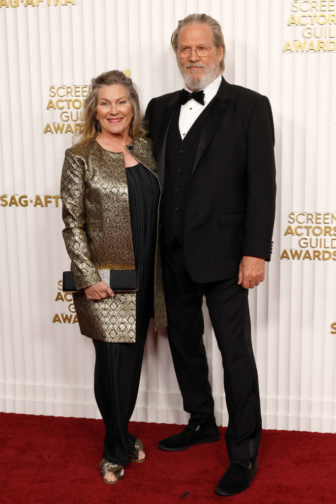 Susan Geston and husband Jeff Bridges on the red carpet at the 29th Annual Screen Actors Guild Awards