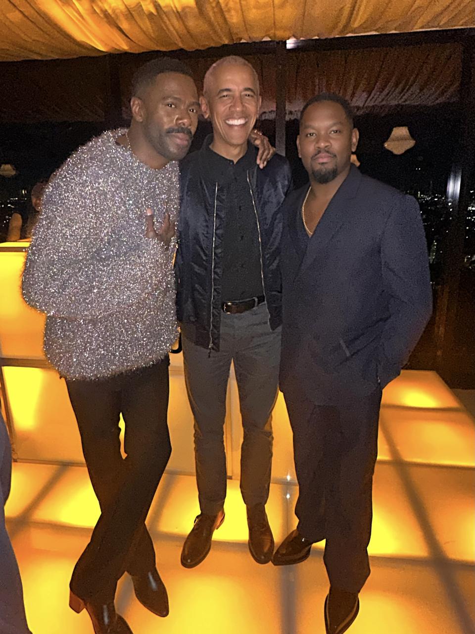 Colman Domingo, President Obama and Aml Ameen (Courtesy of Aml Ameen)