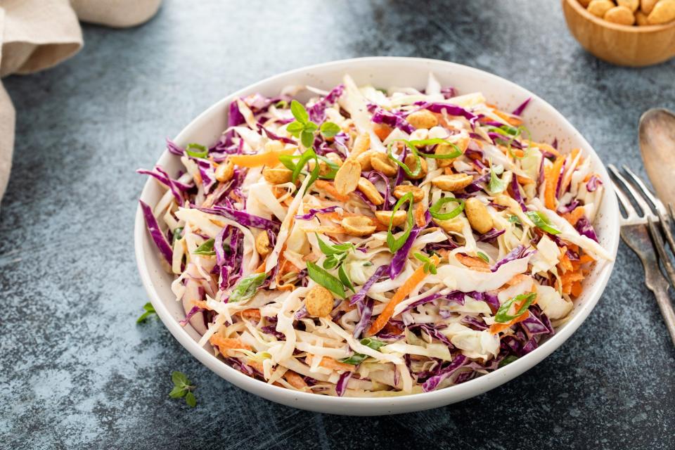 Tuck in: a tangy slaw is the ideal accompaniment to grilled meat and fish