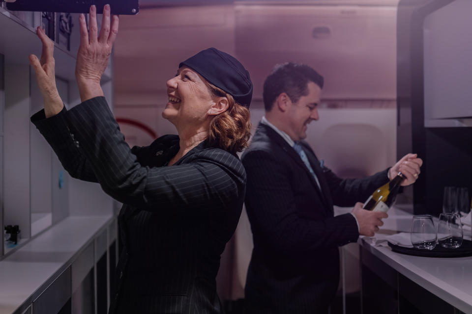 Debbie at work with her colleagues (Photo: Air New Zealand)