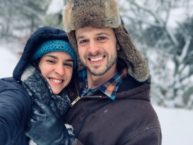 Sophie and Preston in Provincetown, Massachusetts, February 2019. (Photo: Courtesy of Sarah Perry)