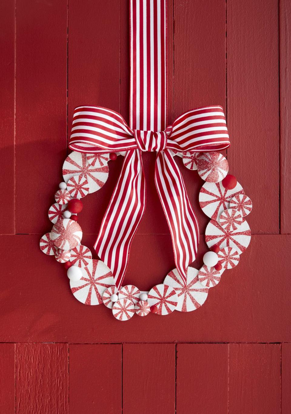 Peppermint Wreath