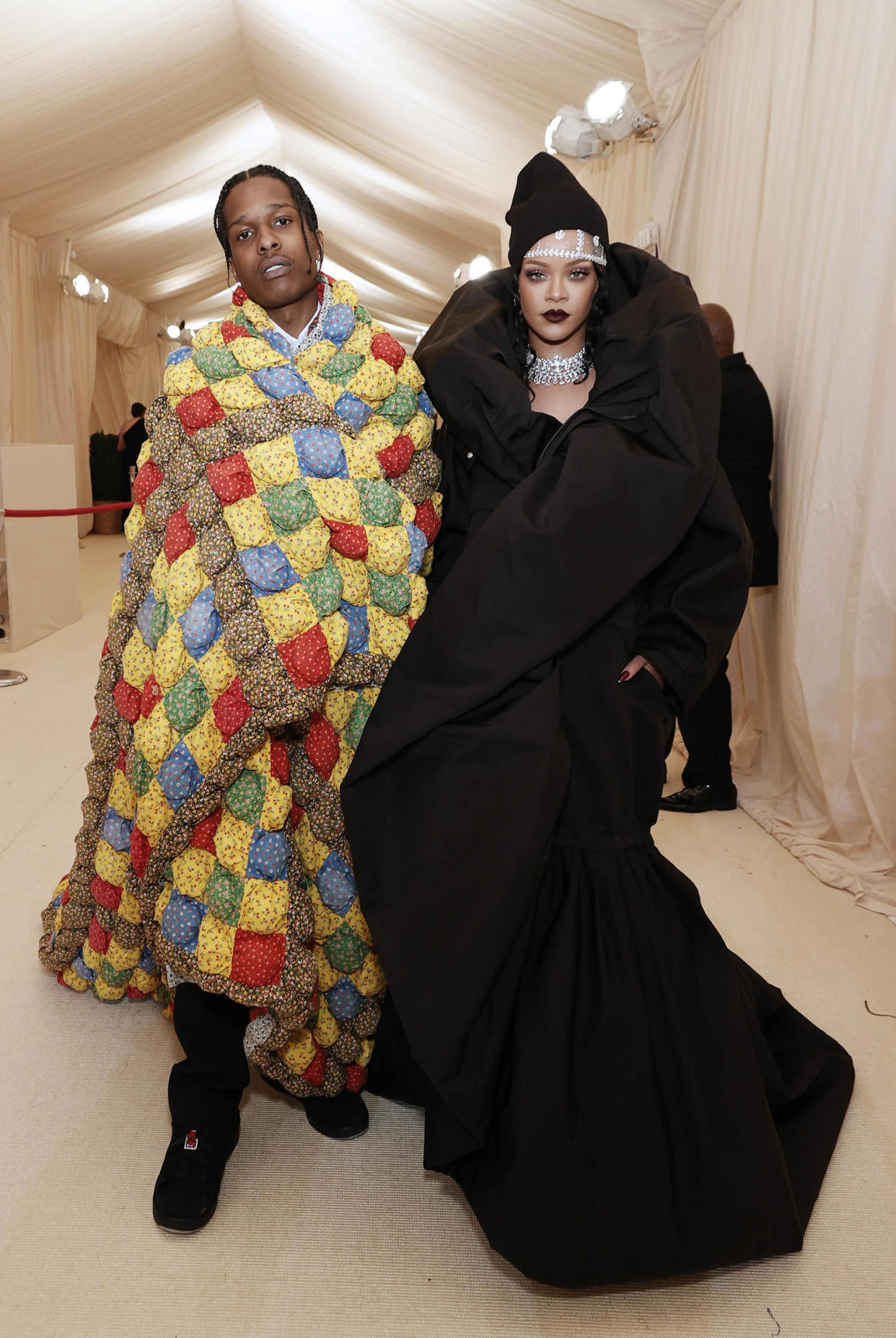 ASAP Rocky and Rihanna at the 2021 Met Gala (Arturo Holmes / Getty Images)