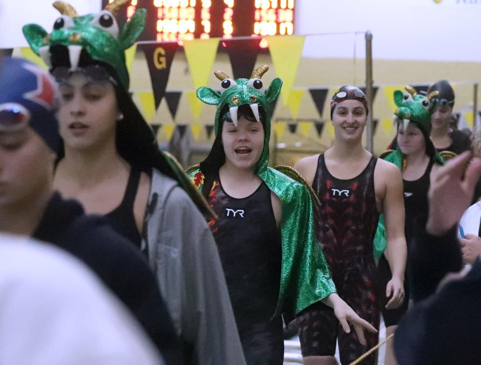 The Section 1 girls swimming championships at Felix Festa Nov. 8, 2022.