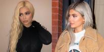 <p>Kylie changes her hair almost as much as she changes her lipstick. In the past two months, she's gone from black, to pink, to blonde, and now, Ky's rocking a grandma chic hue we all wish we could pull off. She flaunted steel gray strands at Travis Scott's concert and hunny, she looks great.</p>