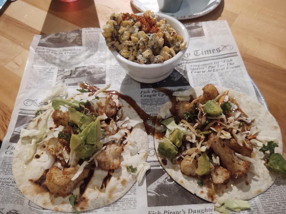 At Twisted Lime in South Vero Square, the Korean fried cauliflower taco is a very nice vegetarian option.