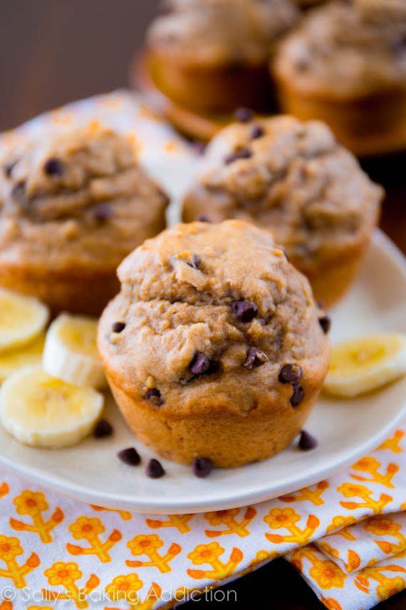 13) Skinny Peanut Butter Banana Muffins