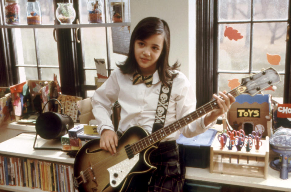 Rivkah Reyes playing guitar as a kid in School of Rock