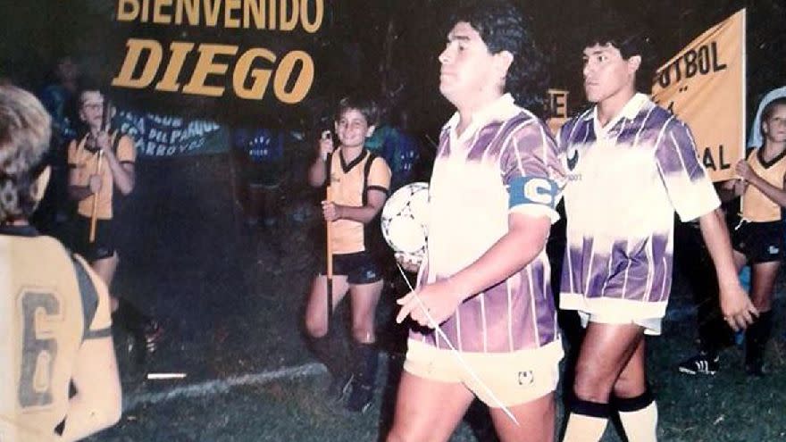 Diego Maradona jugó un partido a beneficio