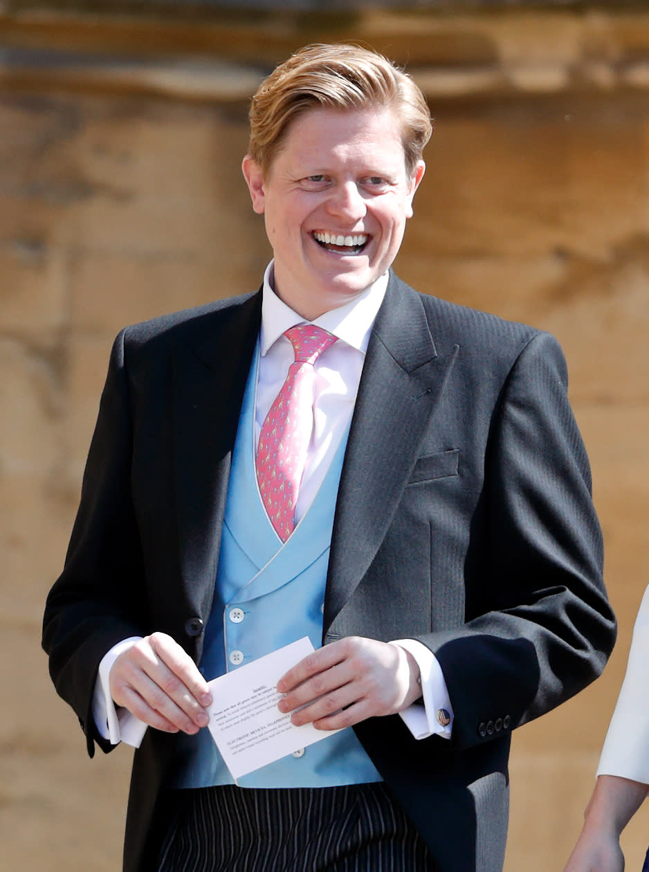 WINDSOR, UNITED KINGDOM - MAY 19: (EMBARGOED FOR PUBLICATION IN UK NEWSPAPERS UNTIL 24 HOURS AFTER CREATE DATE AND TIME) James Holt (Communications Officer to Prince Harry) attends the wedding of Prince Harry to Ms Meghan Markle at St George's Chapel, Windsor Castle on May 19, 2018 in Windsor, England. Prince Henry Charles Albert David of Wales marries Ms. Meghan Markle in a service at St George's Chapel inside the grounds of Windsor Castle. Among the guests were 2200 members of the public, the royal family and Ms. Markle's Mother Doria Ragland. (Photo by Max Mumby/Indigo/Getty Images)