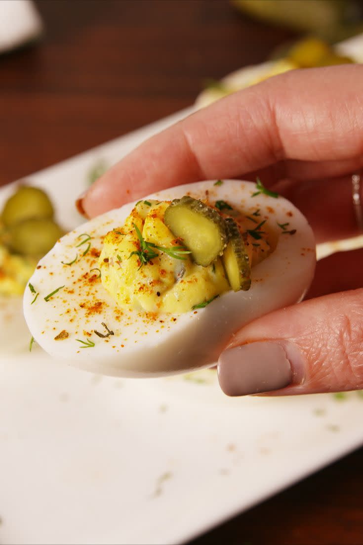 Pickle Deviled Eggs