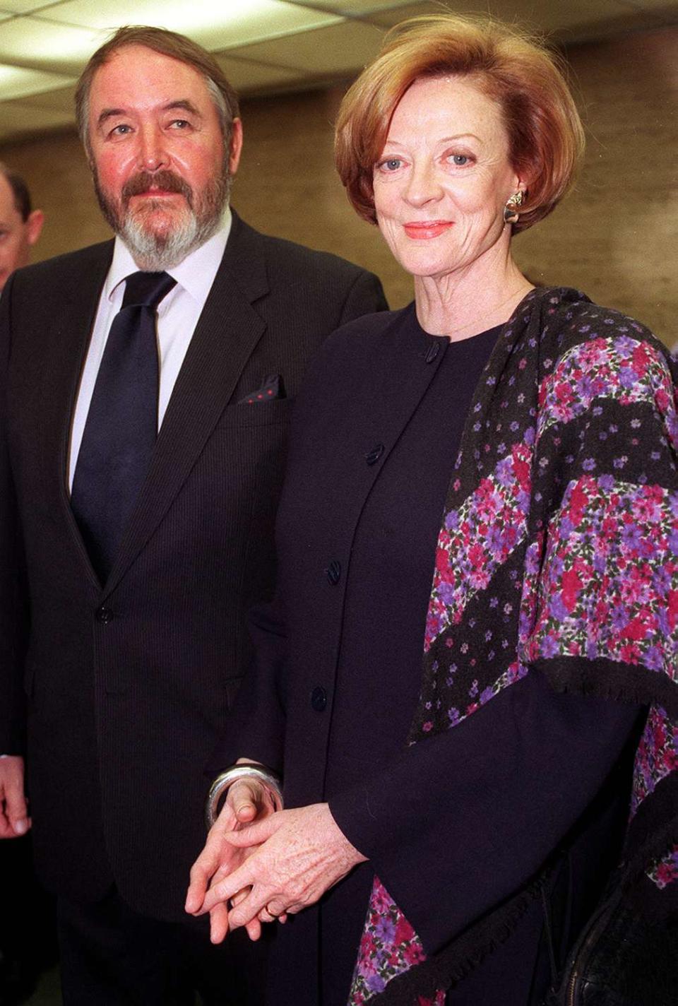 <p>Smith remarried, to playwright Beverley Cross, in 1975. They were together until his death in 1998.</p> <p>In <a href="https://www.cbsnews.com/news/downton-abbey-fame-spotlights-maggie-smith-18-02-2013/" rel="nofollow noopener" target="_blank" data-ylk="slk:a 2013 interview with 60 Minutes;elm:context_link;itc:0;sec:content-canvas" class="link ">a 2013 interview with <em>60 Minutes</em></a>, Smith responded to a question about whether life without Cross was lonely by saying, "I don't know. It seems a bit pointless ... Going on one's own and not having someone to share it with."</p>