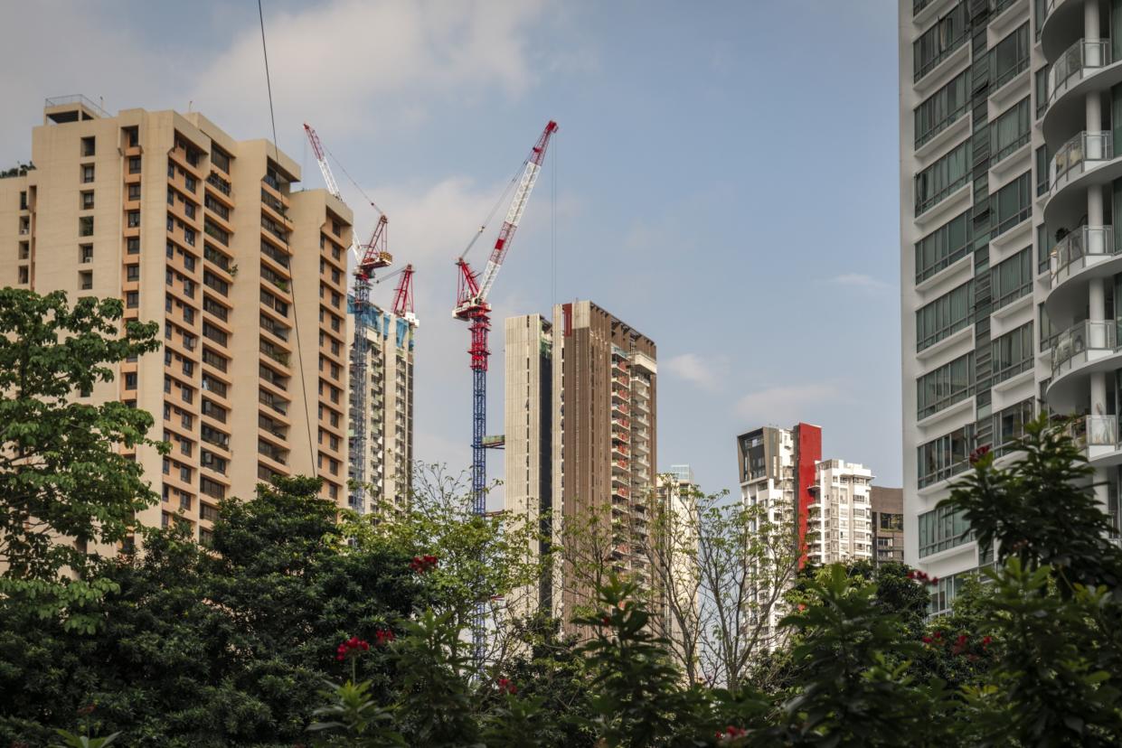 Residential property under construction in River Valley in Singapore, on Monday, Nov. 20, 2023. 