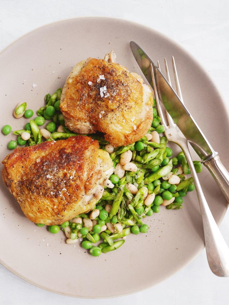 Garlicky Greek Chicken Thighs