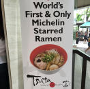 Tsuta was awarded one Michelin star in 2015, the first ramen establishment in the world to win the accolade.