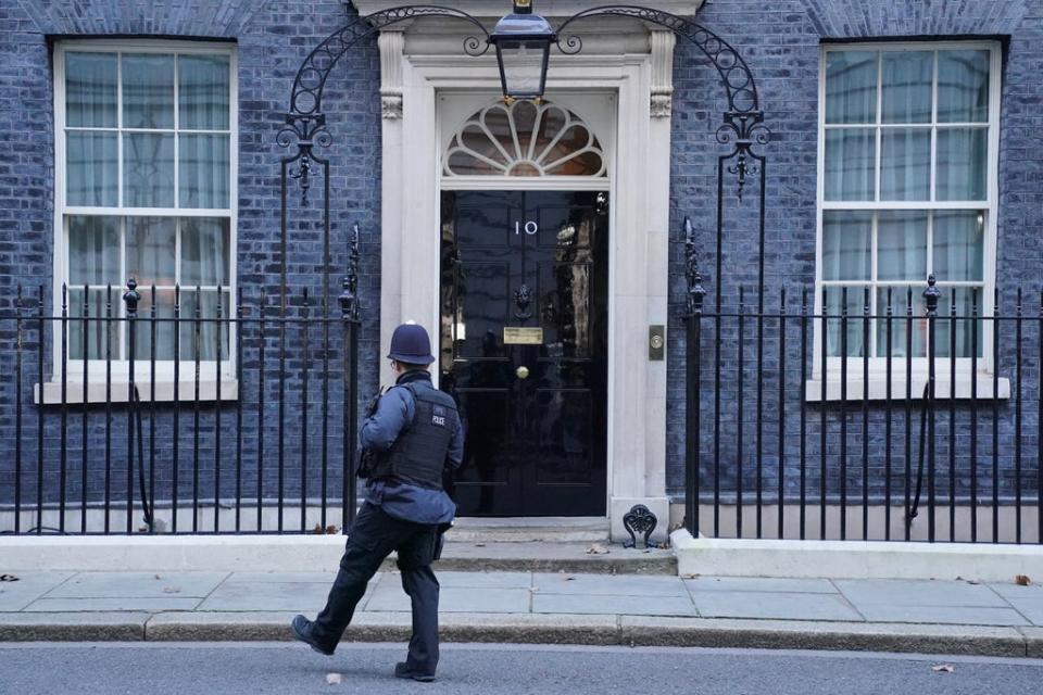 Police have issued further fines as part of their probe into claims of lockdown-busting parties at No 10 (Jonathan Brady/PA) (PA Wire)