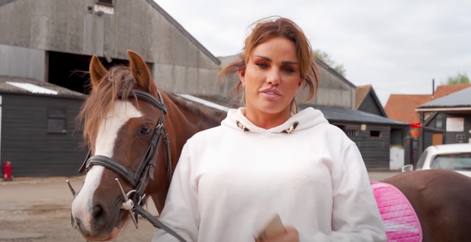 Katie Price has owned various pets including horses, dogs and cats. (YouTube/Katie Price)