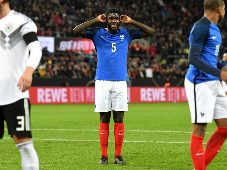 Umtiti has also broken through into a competitive French national team (Getty)