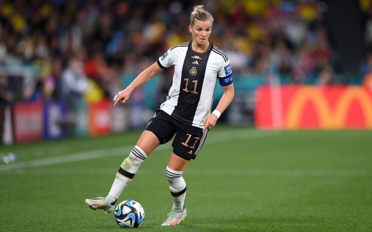 Trotz des Ausgleichtors von Kapitänin Alexandra Popp musste sich die deutsche Nationalmannschaft bei der Frauen-WM am Sonntag gegen Kolumbien geschlagen geben.  (Bild: 2023 Getty Images/Justin Setterfield)