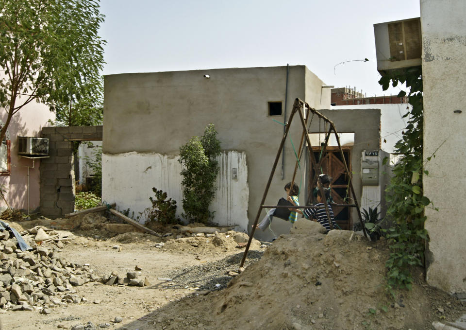In this Feb. 8, 2010 image released by the Jeddah Development and Urban Regeneration Company shows an unplanned settlement, or slum neighborhood, of Al-Salamah in Jiddah, Saudi Arabia. (AP Photo/Usamah Shehata , Jeddah Development and Urban Regeneration Company)