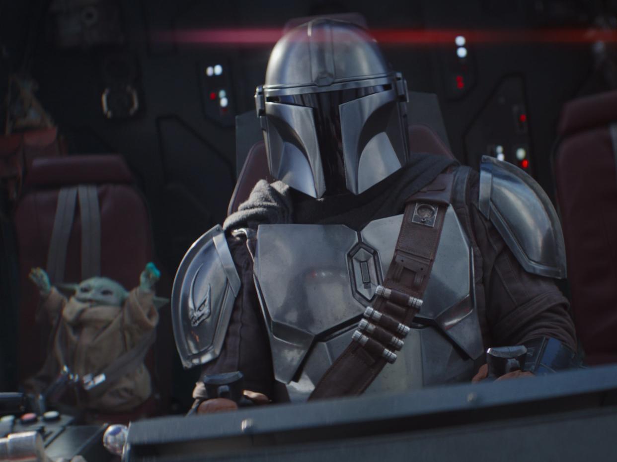 The Mandalorian and Grogu in season two (Lucasfilm Ltd.)