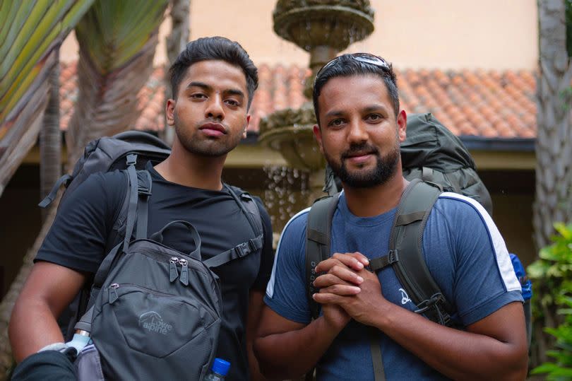 Emon Choudhury and his nephew Jamiul barely knew one another before they travelled from Mexico to Argentina together on the show -Credit:BBC