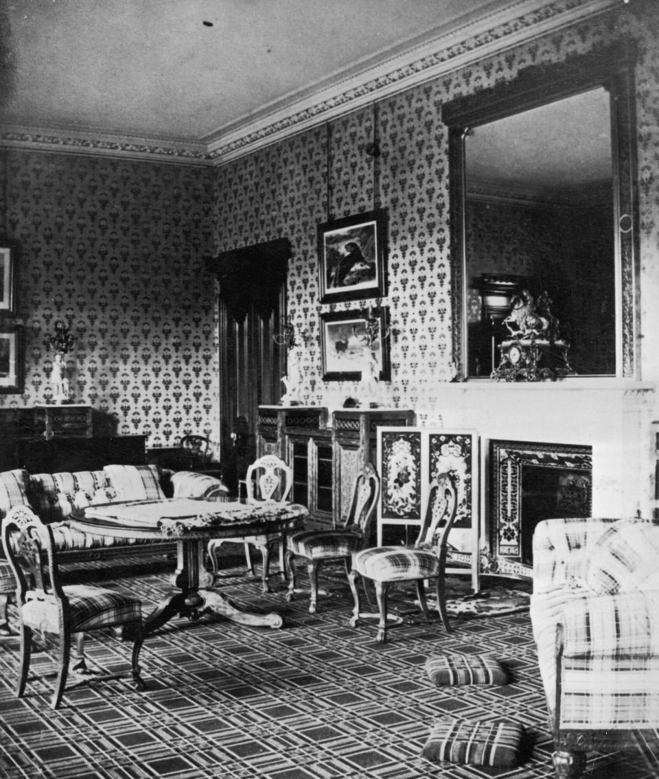 Drawing room in Balmoral Castle.