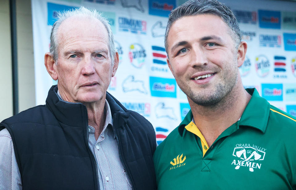 Wayne Bennett and Sam Burgess, pictured here in Coffs Harbour.