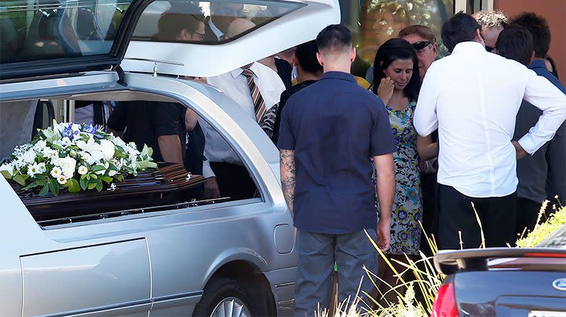 More than 600 people attend the funeral service held in Port Lincoln. Photo: AAP