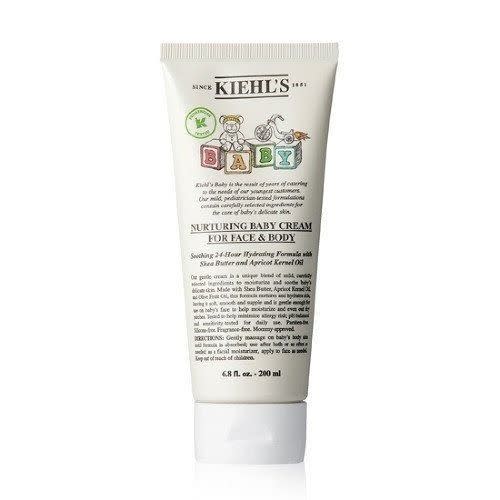 <p><strong>Kiehl's</strong></p><p>kiehls.com</p><p><strong>$16.50</strong></p><p><a href="https://go.redirectingat.com?id=74968X1596630&url=https%3A%2F%2Fwww.kiehls.com%2Fbody%2Fbaby-care-products%2Fnurturing-baby-cream-for-face-and-body%2F3605975079258.html%3FGeoRedirectOff%3DOff%26gclid%3DCjwKCAjwzuqgBhAcEiwAdj5dRl_BeUFp8RL7cRI6T7QFGpto2LpXAFSVZrtP0mAzCCr0D1Iw3nqIKxoCgDQQAvD_BwE%26gclsrc%3Daw.ds&sref=https%3A%2F%2Fwww.bestproducts.com%2Fparenting%2Fbaby%2Fg43386134%2Fbaby-lotion-gift%2F" rel="nofollow noopener" target="_blank" data-ylk="slk:Shop Now;elm:context_link;itc:0" class="link ">Shop Now</a></p><p>If you're looking for something a bit more creamy, a bit more viscous, Kiehl's might be the right choice for you. Unlike the CeraVe, Kiehl's relies on the thickness and moisturizing properties of oils and butters to give baby supple, soft skin. Specifically, Kiehl's uses shea butter, apricot kernel oil, and olive fruit oil. All of these are fats that not only have nourishing properties, they also form a barrier on the skin to keep the moisture in.</p><p>Parents told me that they love this because not only do they trust the brand, they also appreciate that it's designed to be gentle enough even for baby's face. </p>