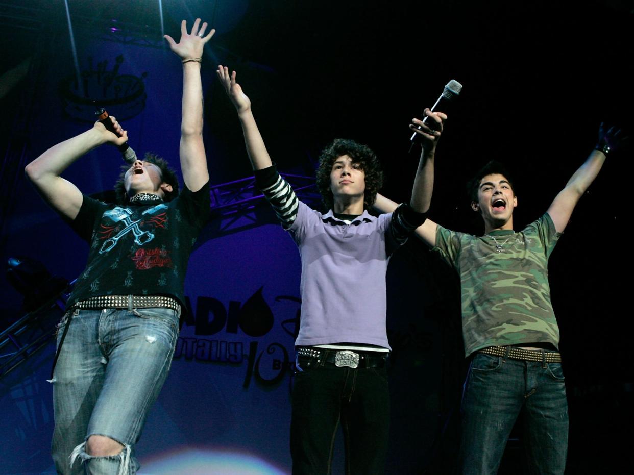 Jonas Brothers at the Radio Disney Totally 10 Birthday Concert in 2006 (Getty Images)