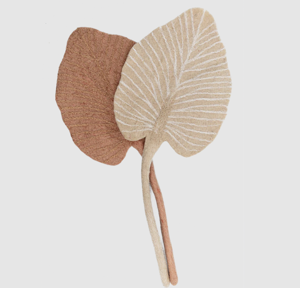 20) Felt Flowers | Palm Leaf